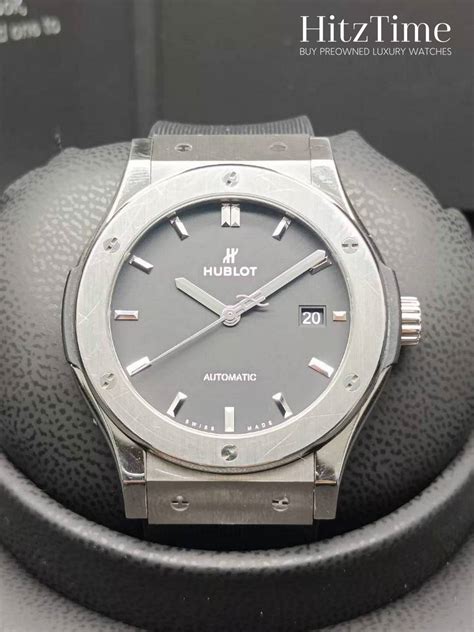 gray hublot|hublot classic fusion racing grey.